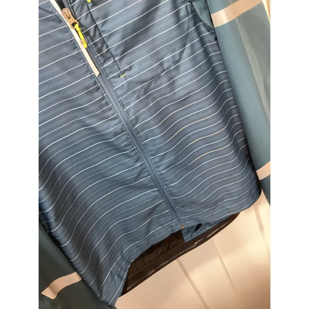 Rei‎ Co-Op Men's Convertible Cycling Wind Breaker Jacket Hiking Blue Size Small